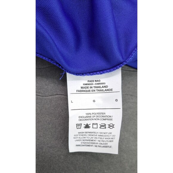 Nike USA Soccer Jersey Blue Black Tie-Dye Slim Fit Dri-Fit Women Large DN0777453 - Picture 10 of 11